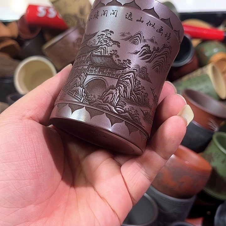 茶杯紫砂全手工紫砂主人杯