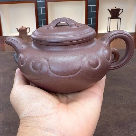 杨***，茶壶紫砂仿古如意