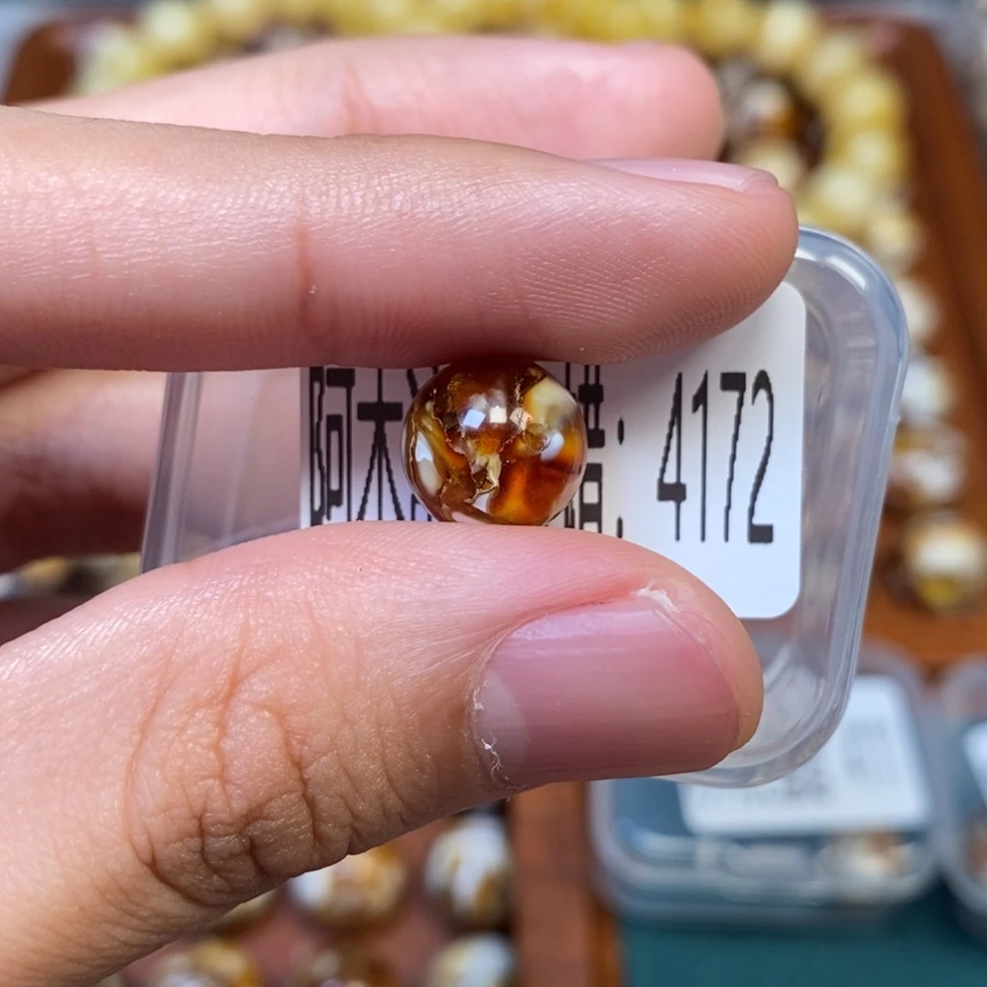 猴头核桃把件沁色圆珠老型4172