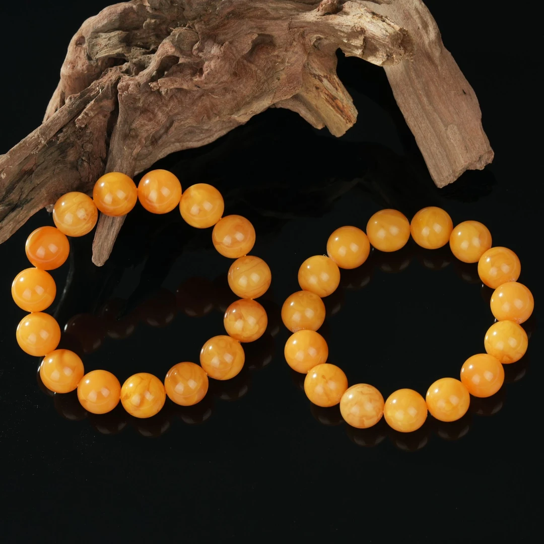 【云上叙】蜜蜡单圈手串-多样性发其一-13.5mm-V56747~10（东哥）