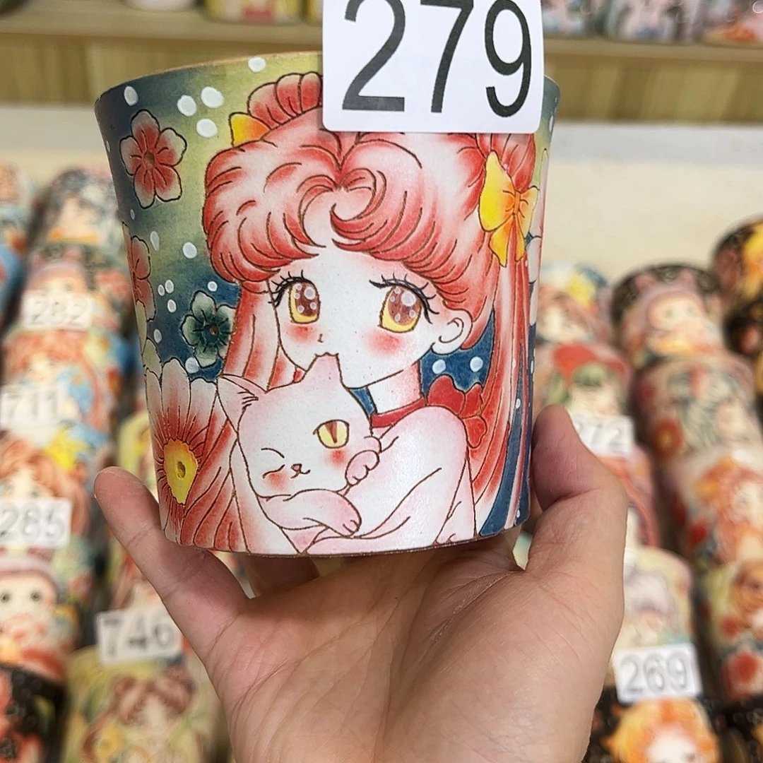景德镇炫彩手绘口10.5高10