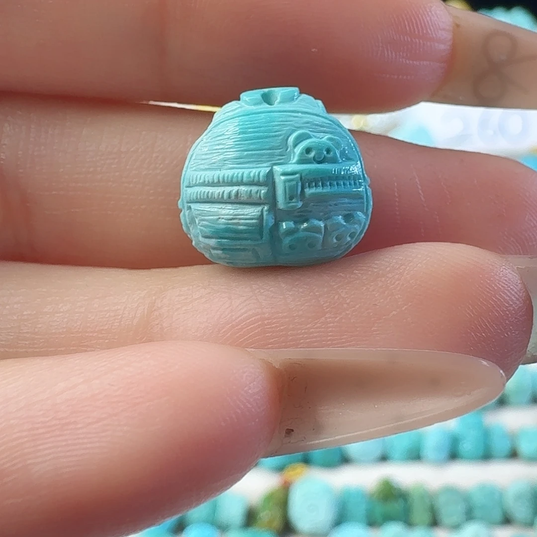 琥珀未镶嵌吊坠(不含链)小熊书包