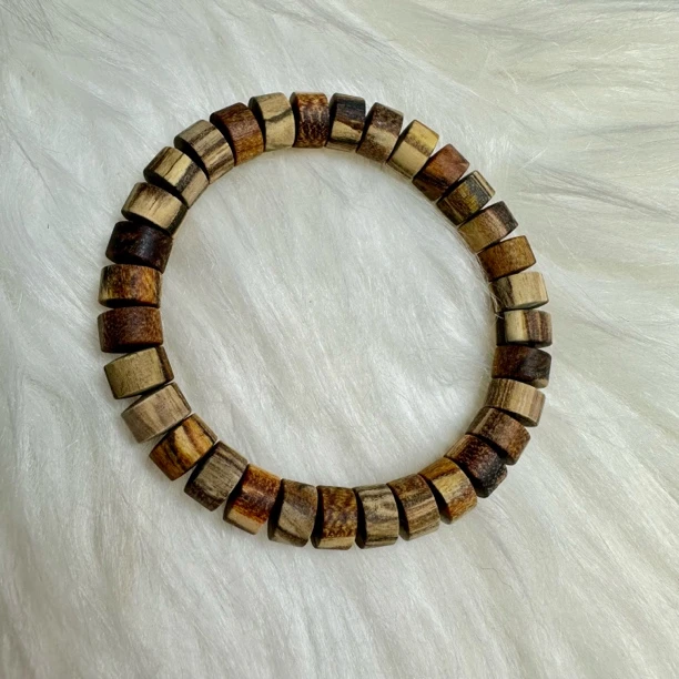 废土风贡木片珠6*9妖孽纹