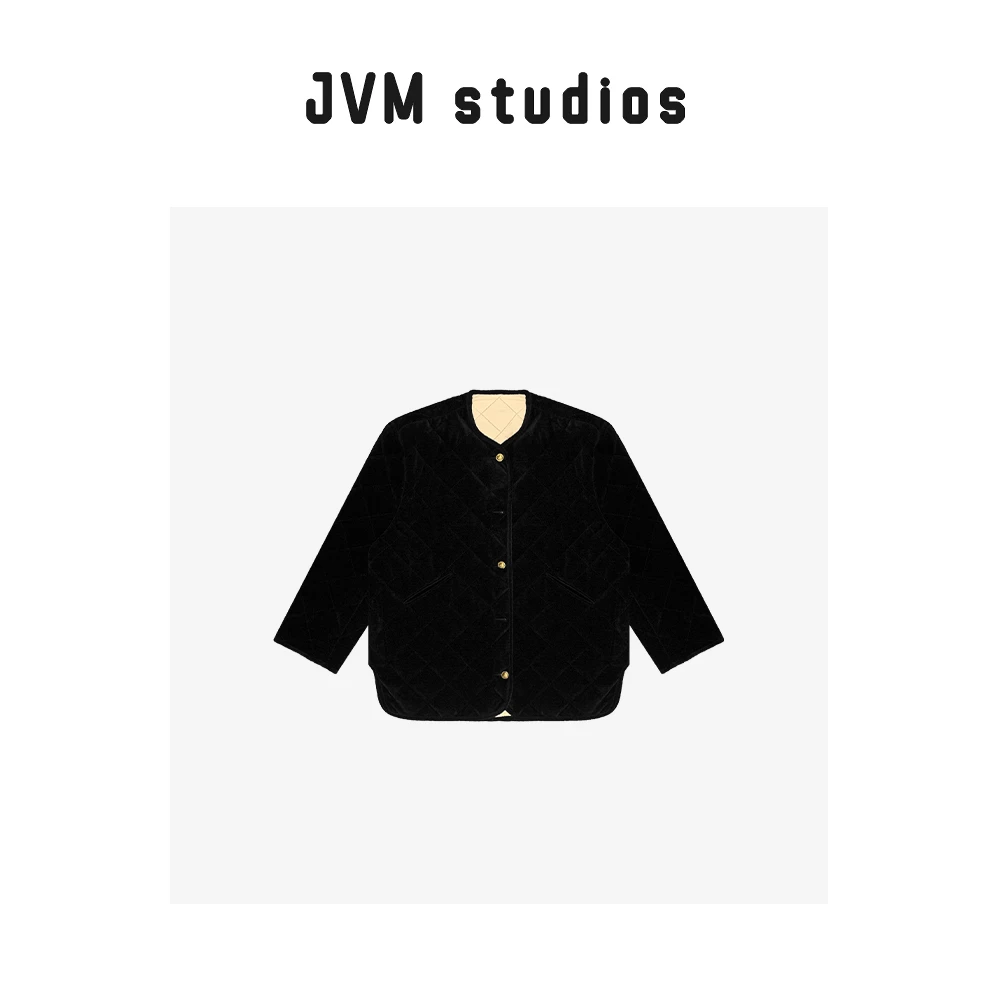 2025新款JVM定制21885时尚百搭菱格大绒棉衣外套1/5