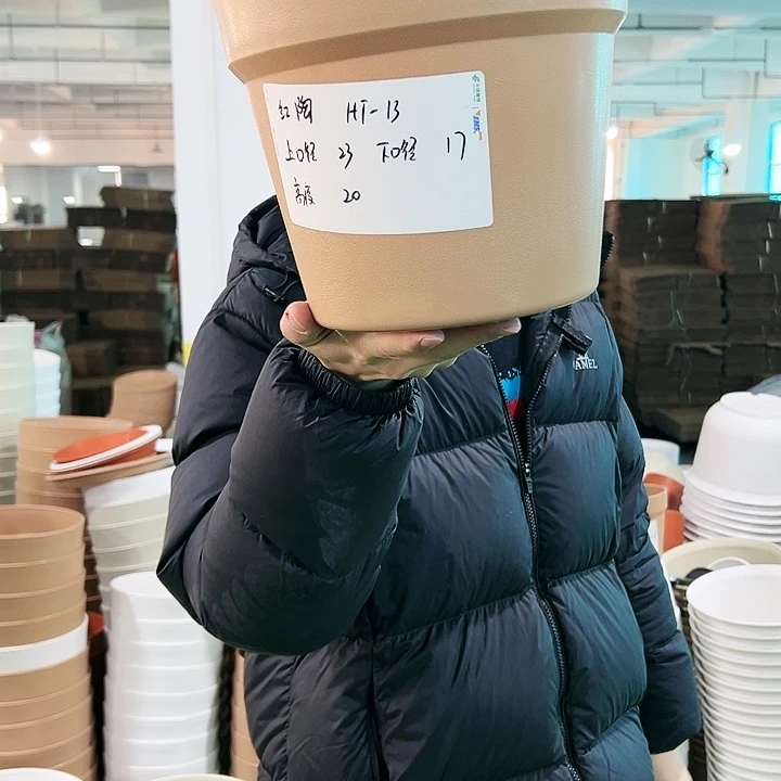 正品红陶口23高20卡其无托4只