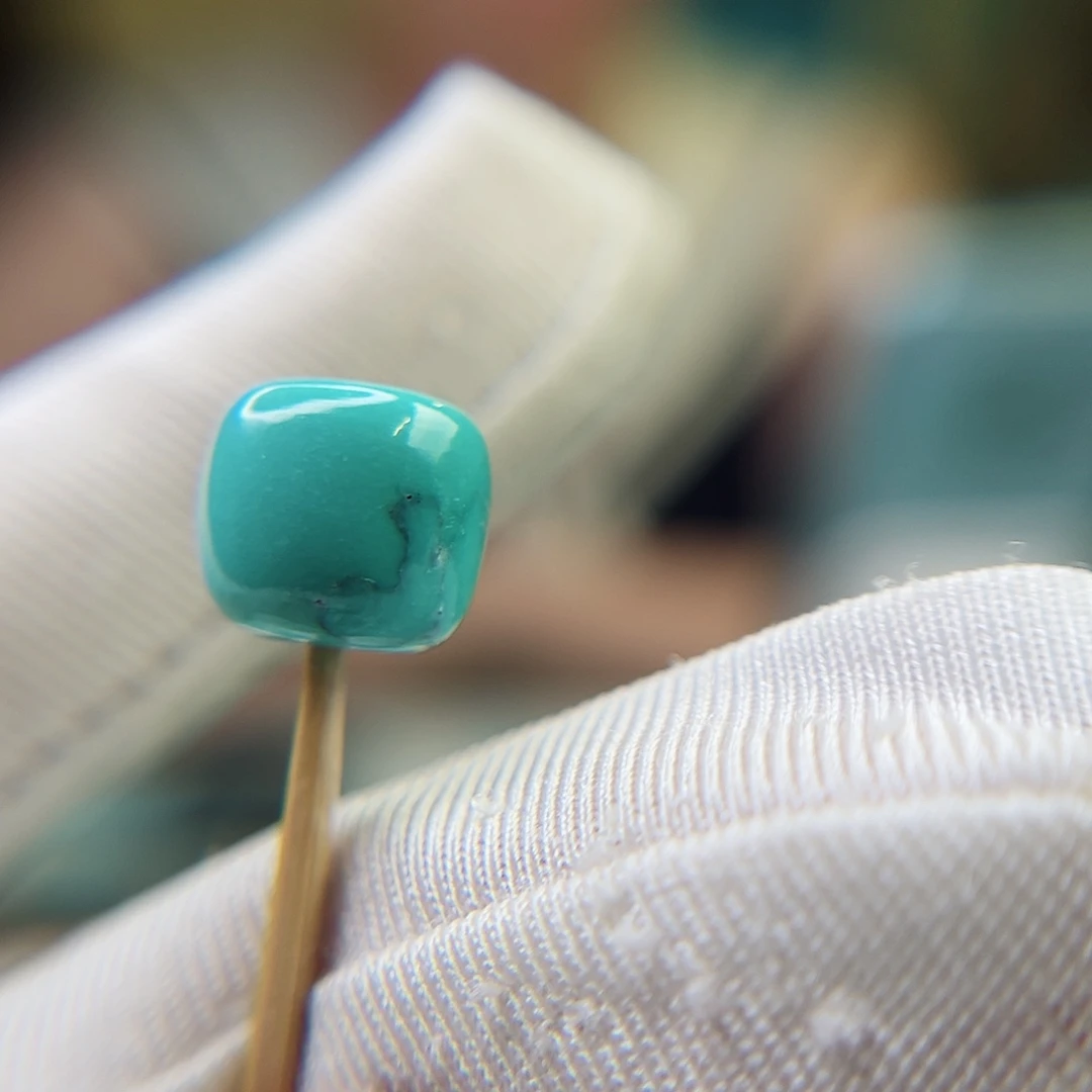 未镶嵌绿松石珠宝奇石10.3直径