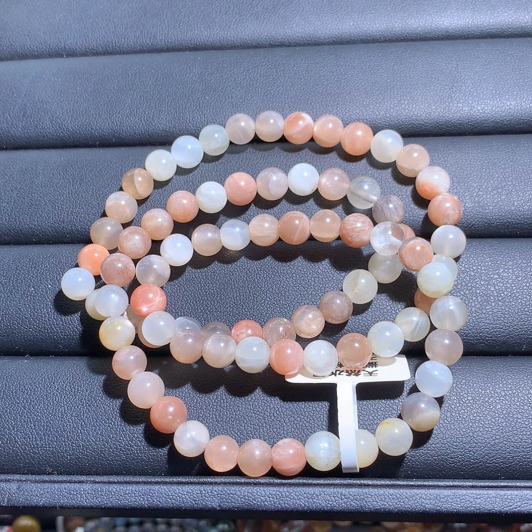 未镶嵌手链水晶彩骨干多圈7咪