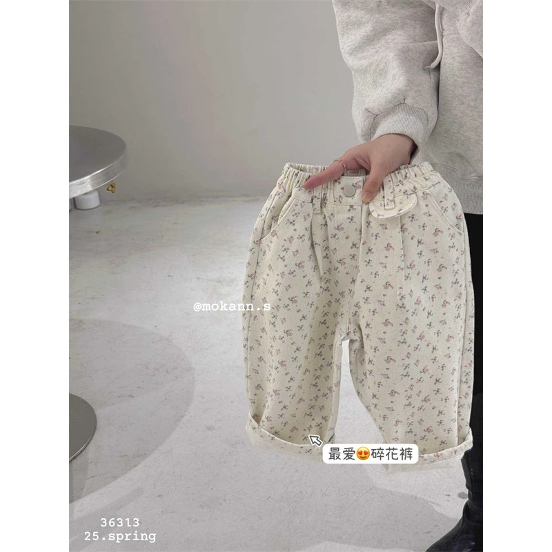 摩卡牛牛·25春~碎花休闲裤36313（汉服裤子）