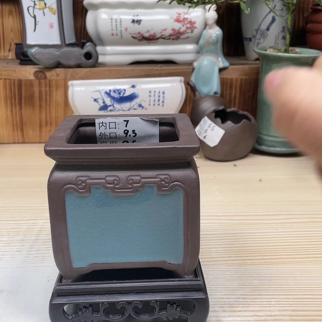 紫砂花盆陶瓷艺术花盆陶瓷