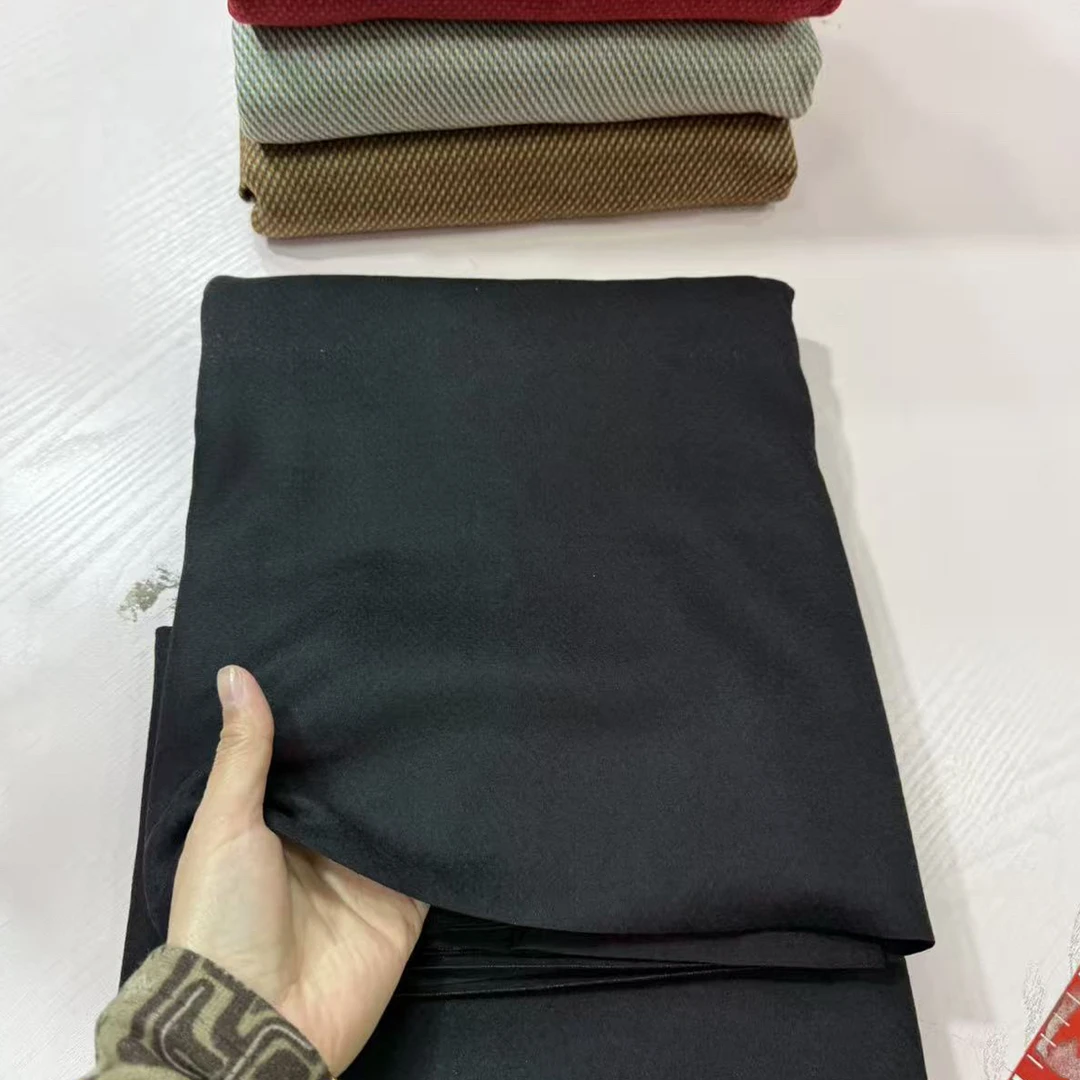 布料黑色奥羊绒1-1.2-1.5米多拍连裁