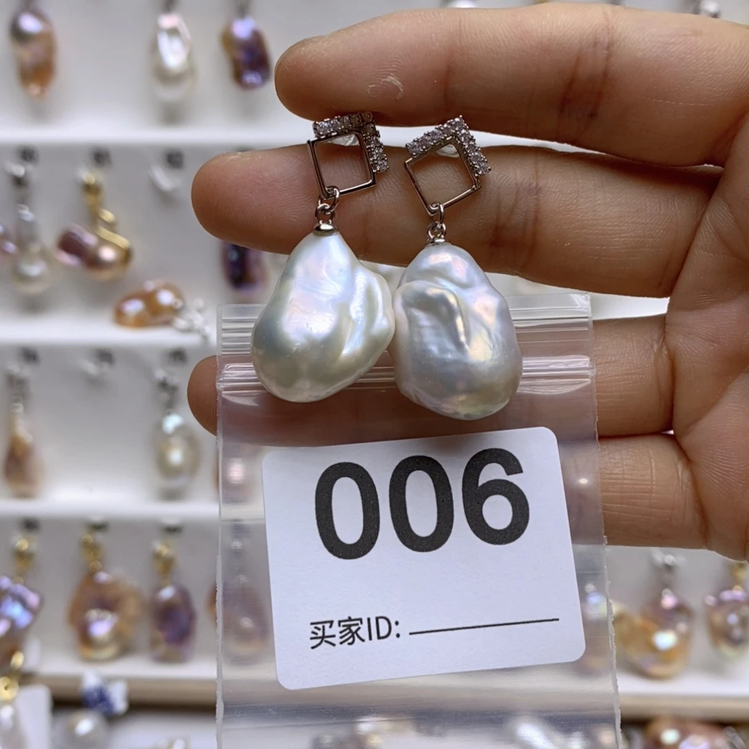 淡水珍珠颈饰银S925镶嵌6