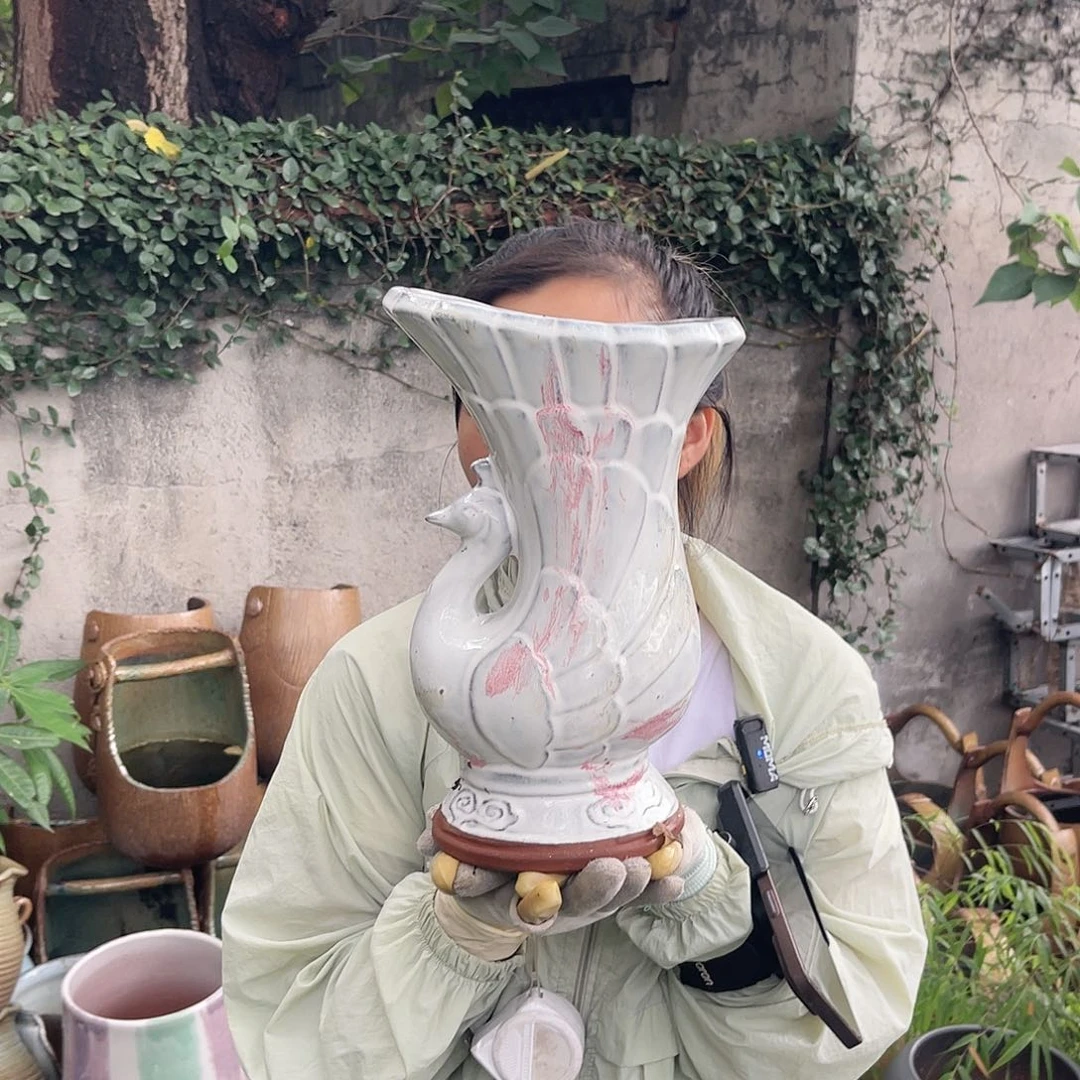 紫砂花盆王嫂花盆直播0610-a520天鹅