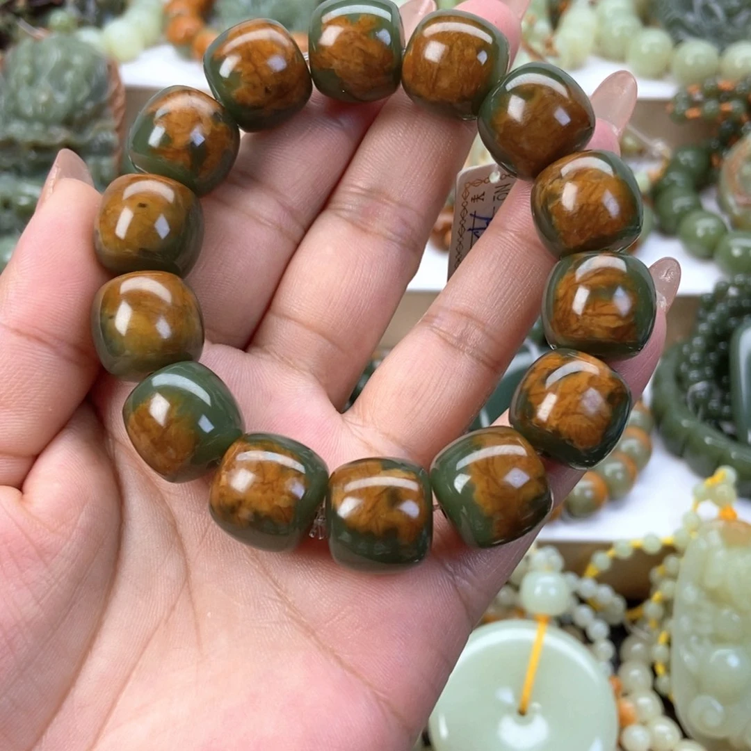 透闪石质玉手串未镶嵌s****u