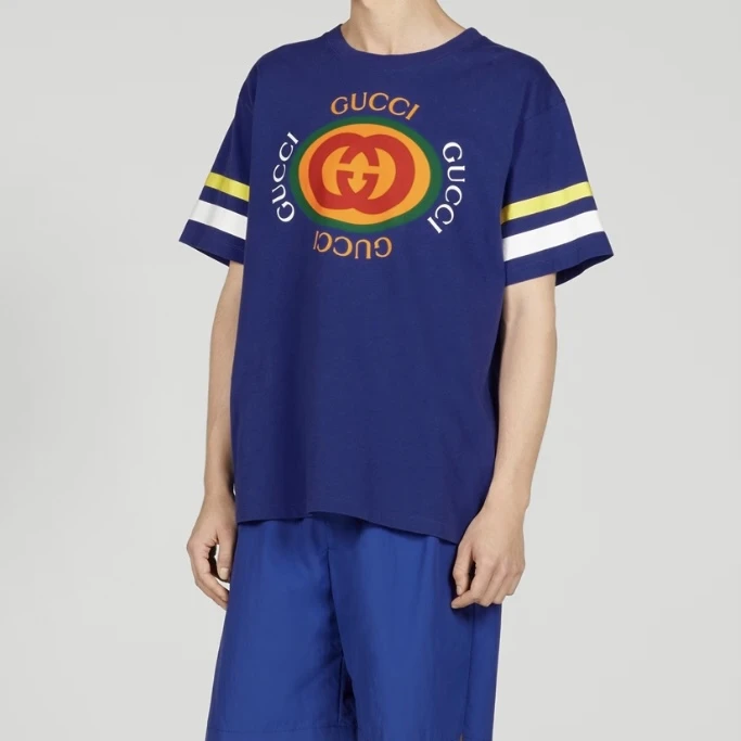 未使用 GUCCI/古驰 字母图案logo印花短袖T恤