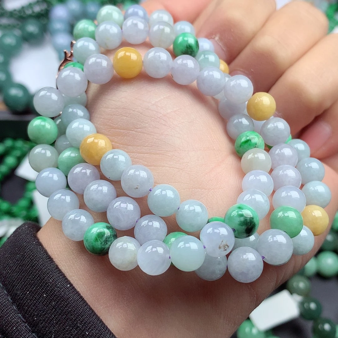 翡翠颈饰未镶嵌项链