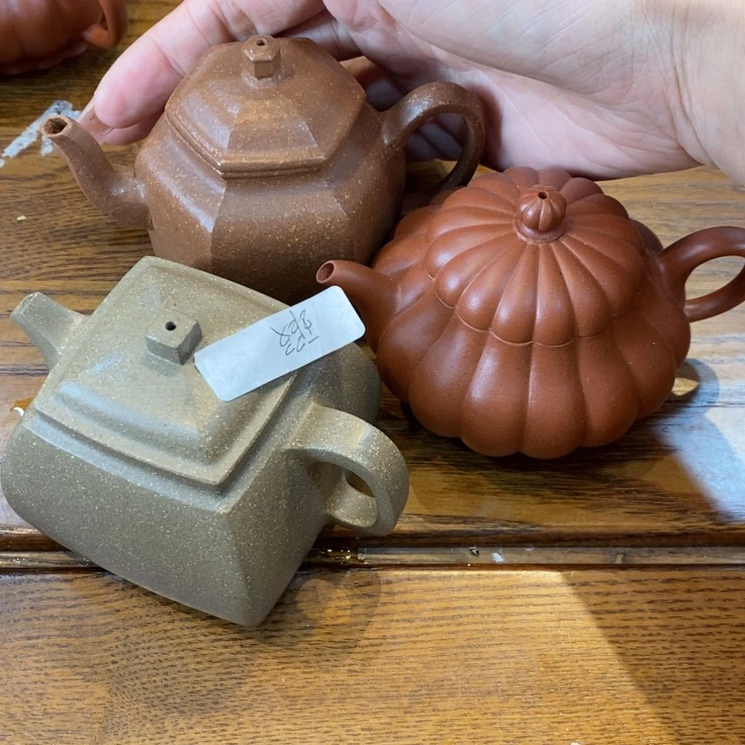 天***士茶壶紫砂原矿泥料手工壶直播间