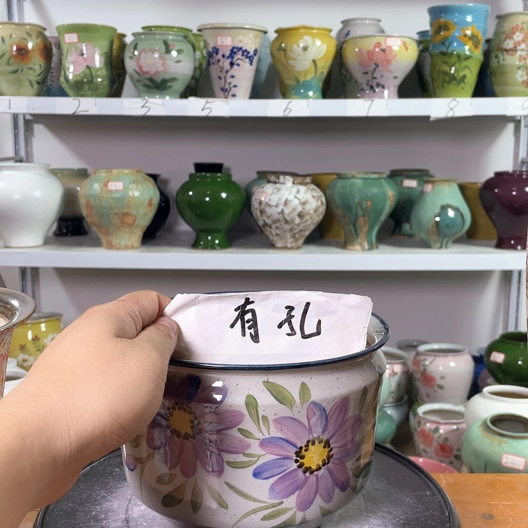 景德镇陶瓷花盆花器中秋国庆