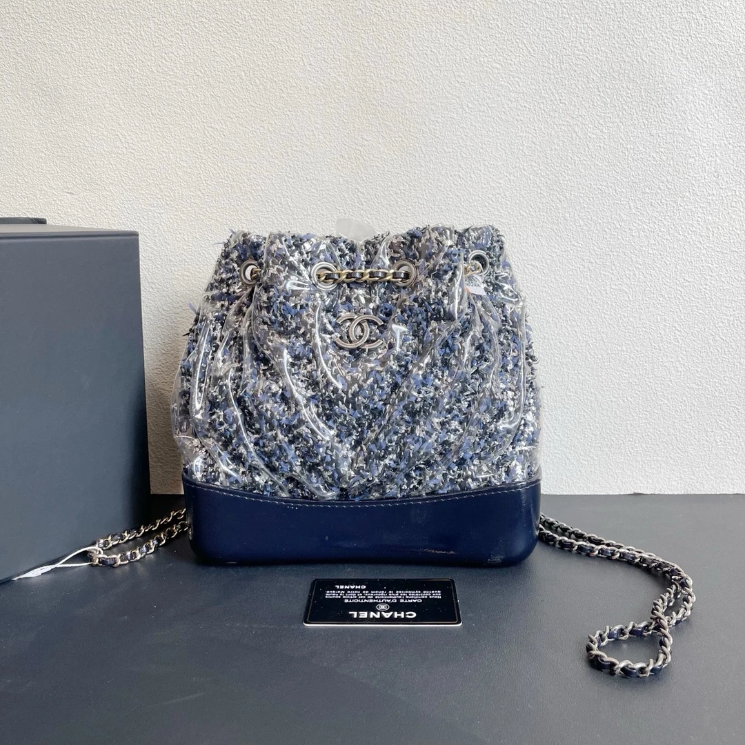 95新 Chanel/香奈儿 98新 奢总管/编织流浪双肩包/25开有卡