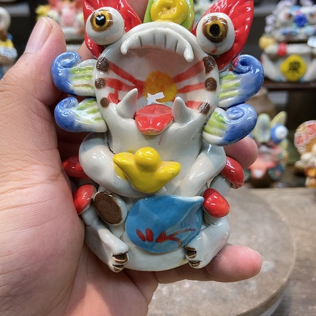 摆件直播间手工抽象陶瓷摆件微瑕214