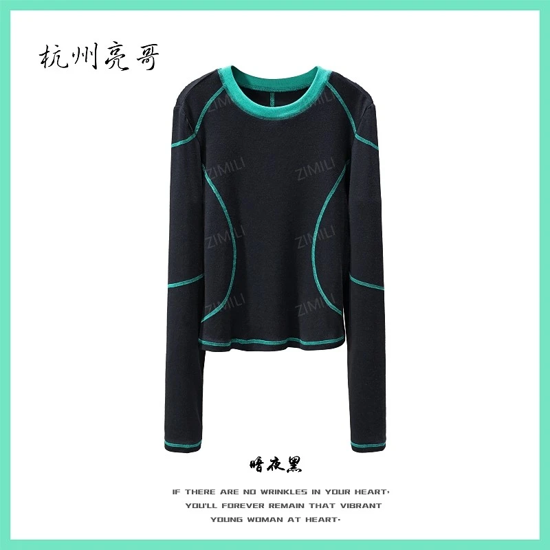 【亮哥欧货女装】冬季加厚羊毛《织锦系列》高弹显瘦打底上衣26231-B6