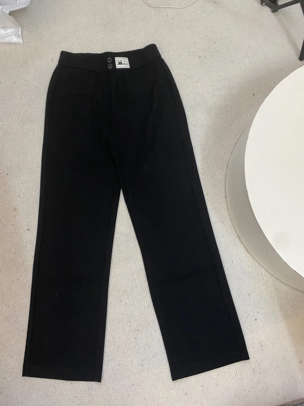 2025新款百搭松紧腰百搭显瘦窄版阔腿裤