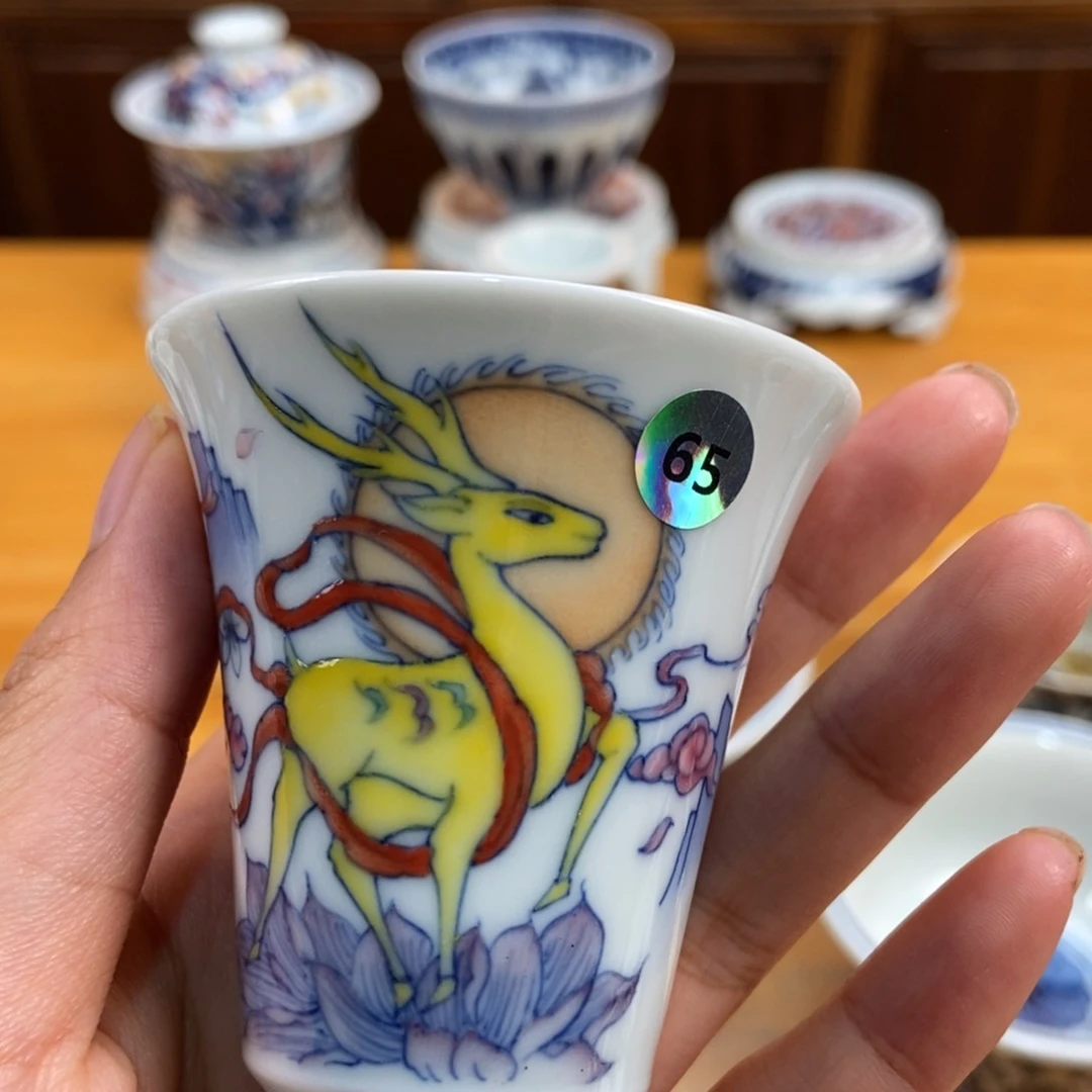 手绘现代茶具非古董