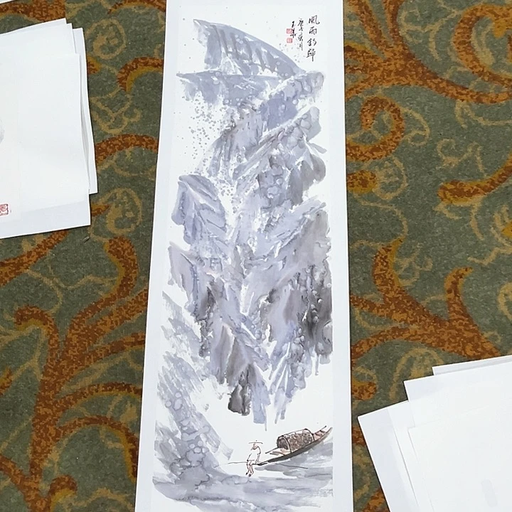 国画芭**屋三尺对开条孙玉华