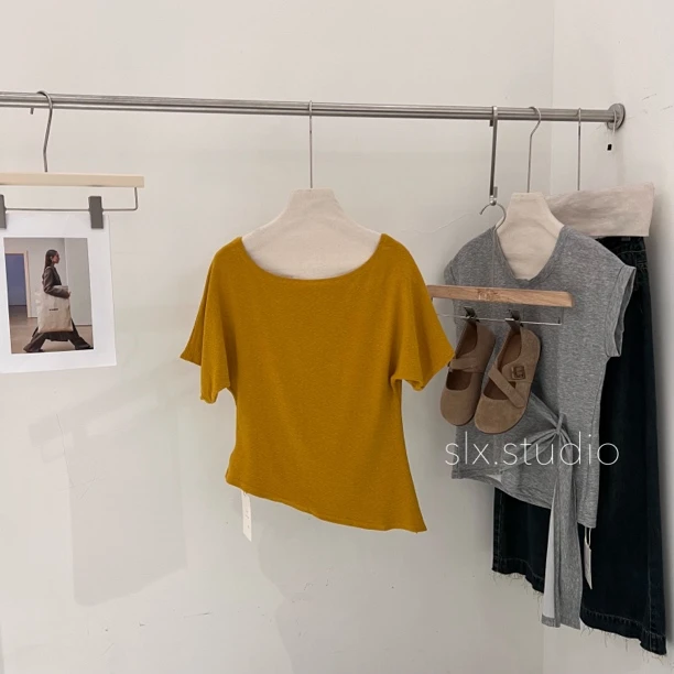 slx@ 1052 斜边T恤