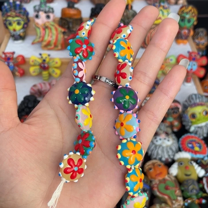 琉璃饰品花瓣珠1颗