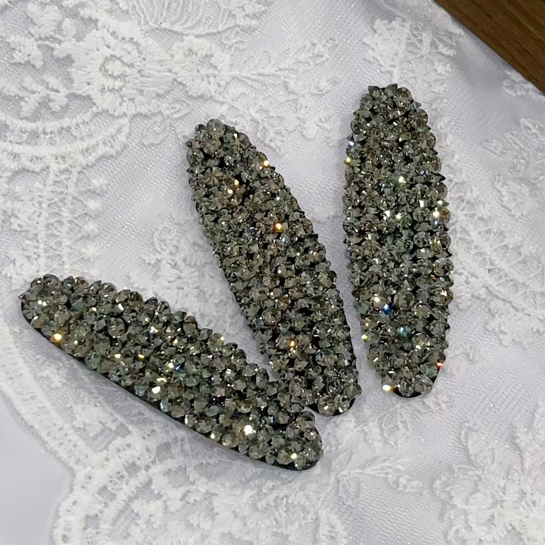 韩国d东大门饰品发饰边夹满钻气质边夹BB夹