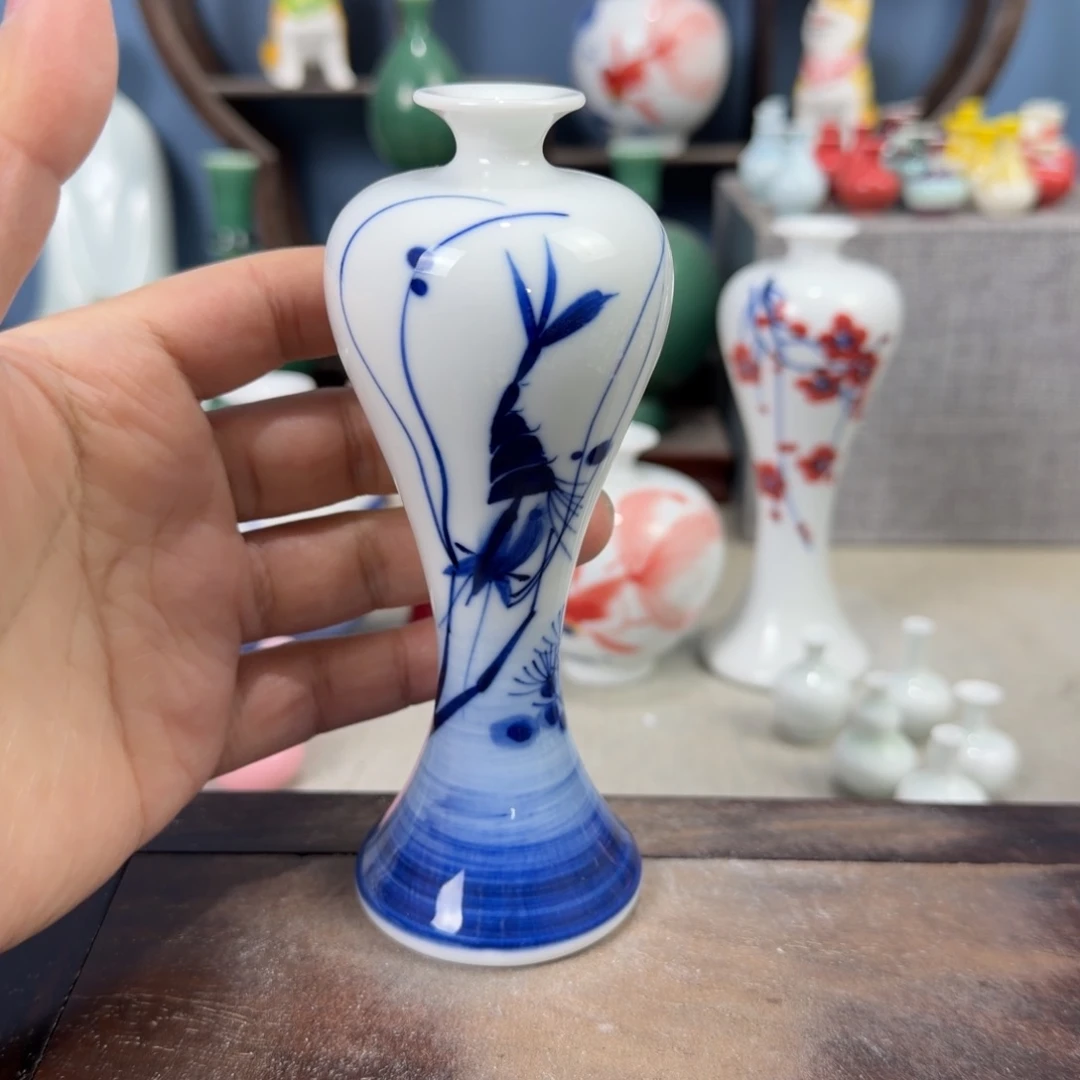 陶瓷手工小花器摆件
