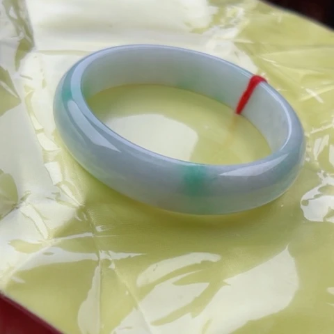 翡翠手镯未镶嵌正58.8无纹裂48小时鉴赏