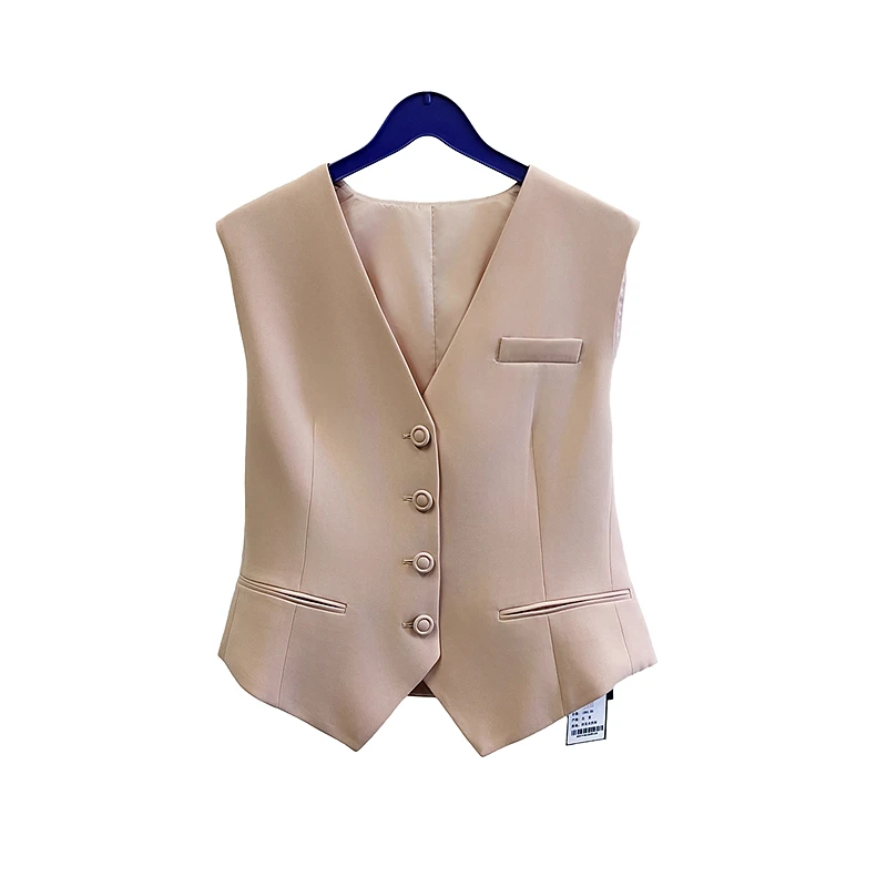 《粉丝专享》G·JAMEI 2024秋季新款时尚通勤套装马甲MHCV7001H