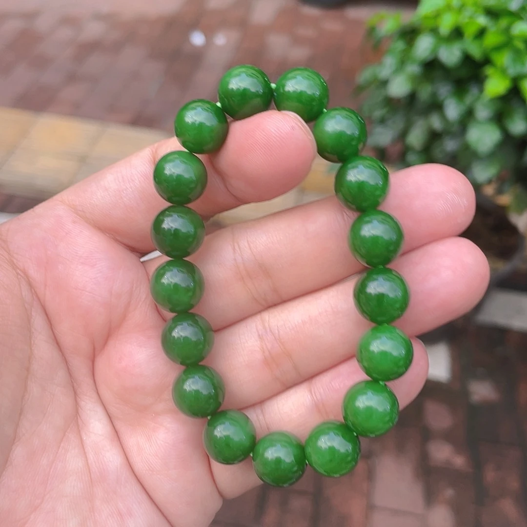 手链未镶嵌和田玉（碧玉）