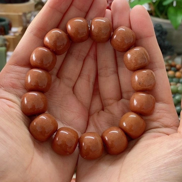 未镶嵌蛇纹石玉手链