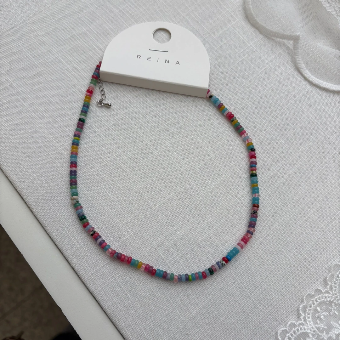非金属棉绳项链 【非凡领域】韩国东大门正品/NO退/ 彩色串珠项链