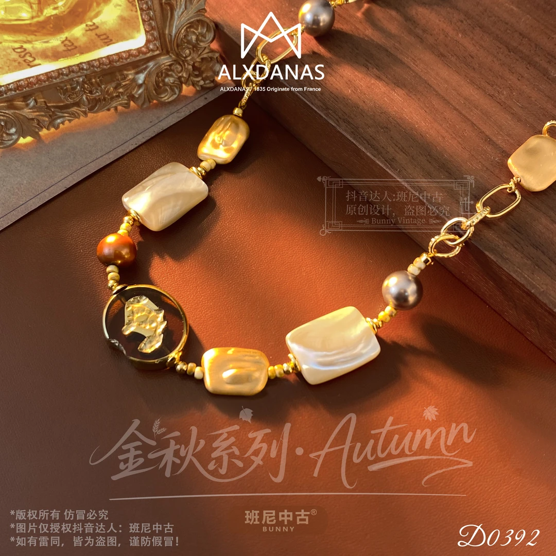 镀K金D0392法【文艺复兴】ALXDANAS 爱丽丝项链