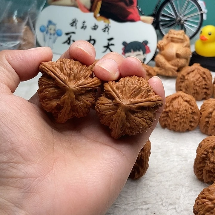 文玩核桃把件-***-三棱
