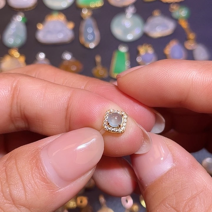 翡翠银S925镶嵌颈饰