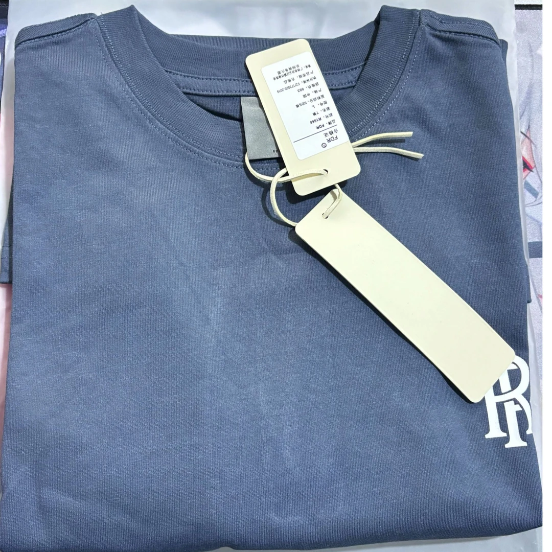 fd 双r藏蓝色印花长袖（男女同款）