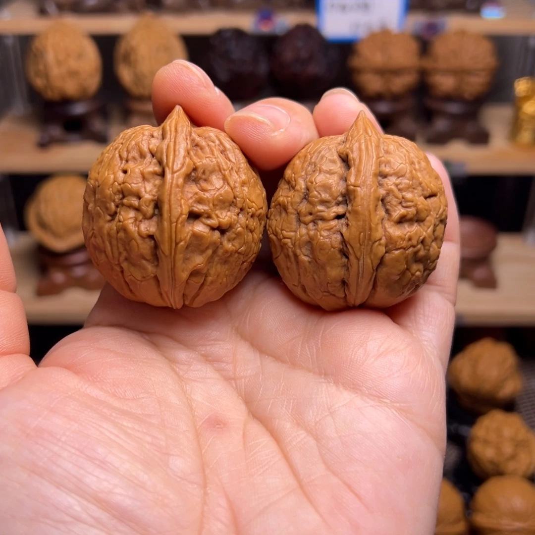 文玩核桃把件20w龟甲寿桃39尺