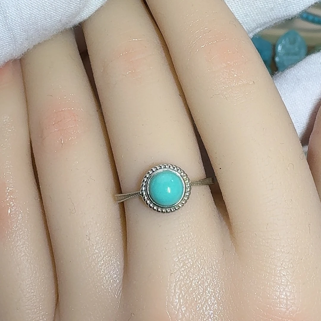 绿松石银S925镶嵌珠宝奇石