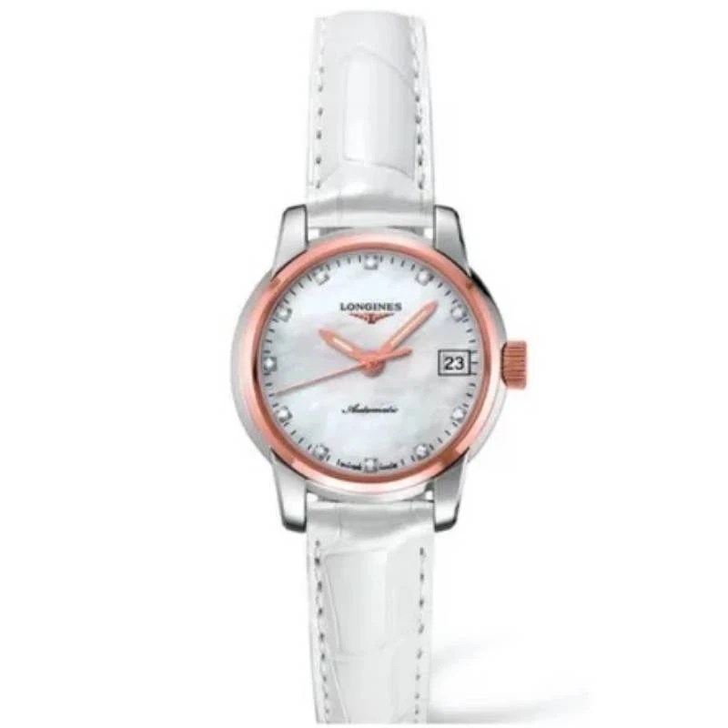 99新 Longines/浪琴 索伊米亚263/玫瑰金贝母/表径26mm/女士腕表