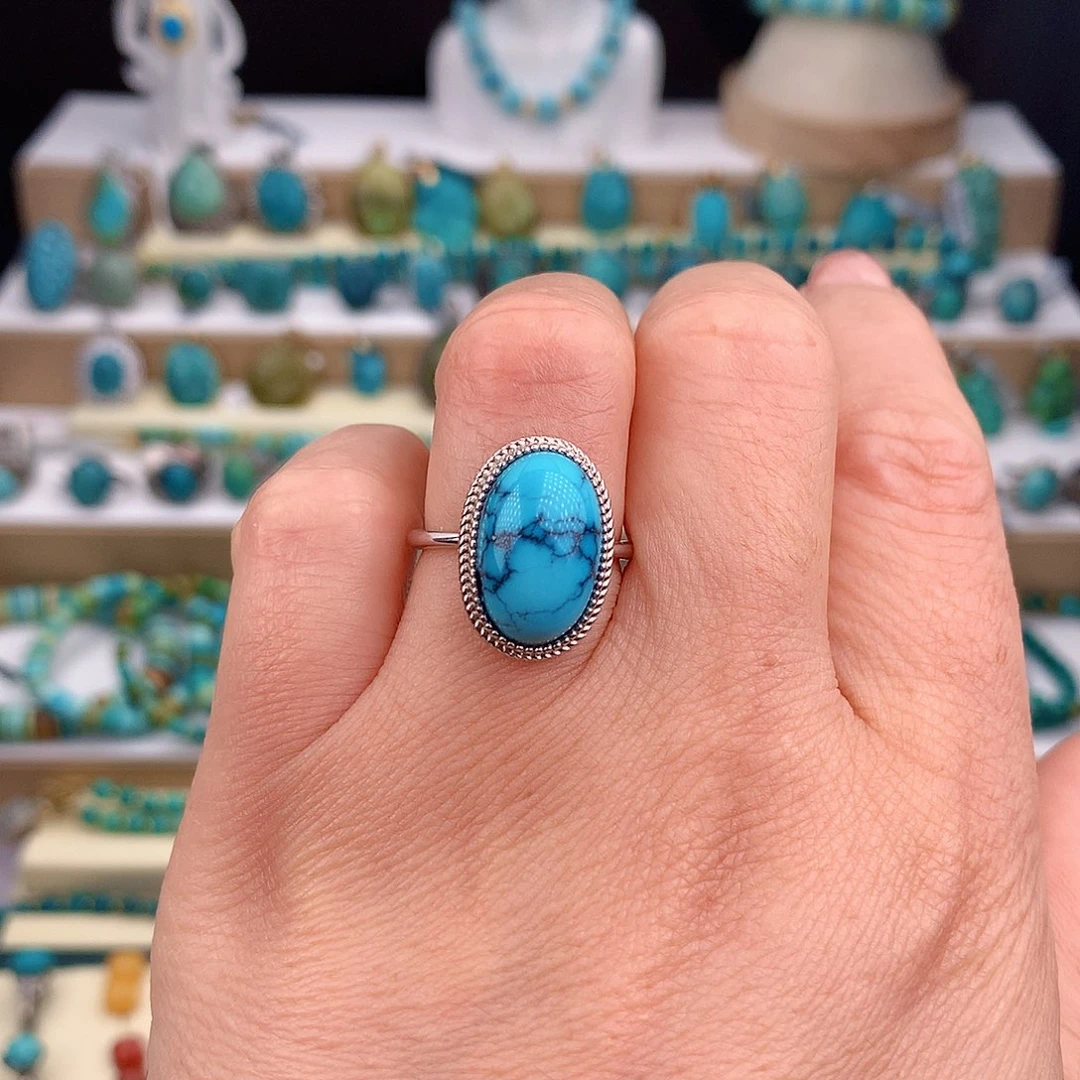 绿松石未镶嵌戒指