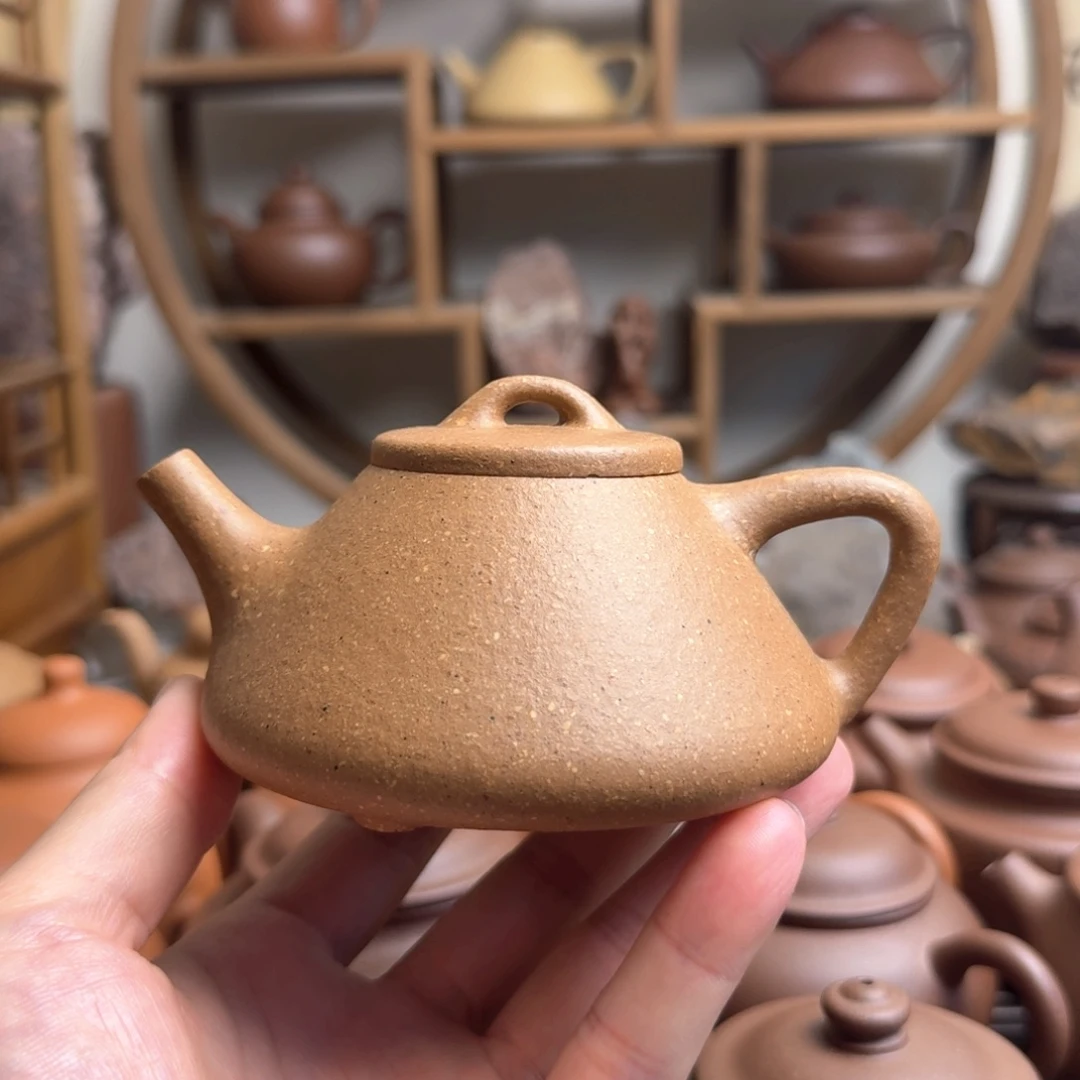 茶壶紫砂子冶石瓢200cc台西梨皮老段