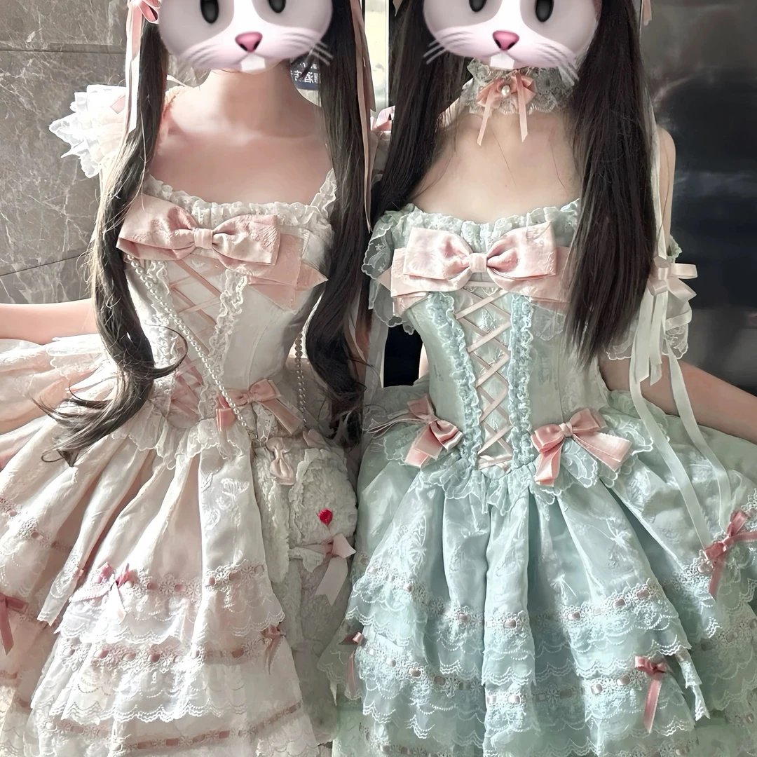【花屿蝶预约】梦幻礼盒Lolita原创设计日常lolita洋装连衣裙