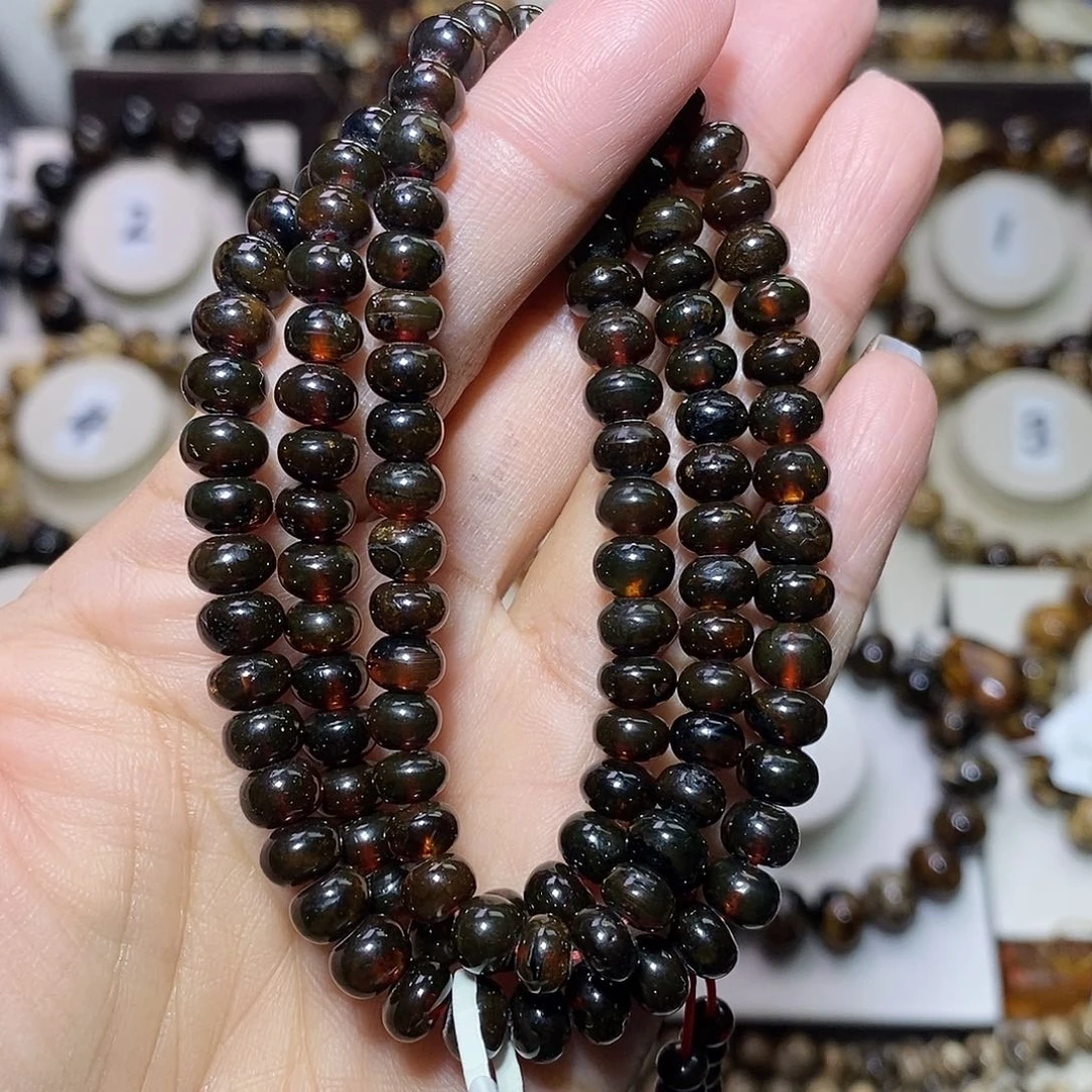 琥珀未镶嵌裸石血翳6