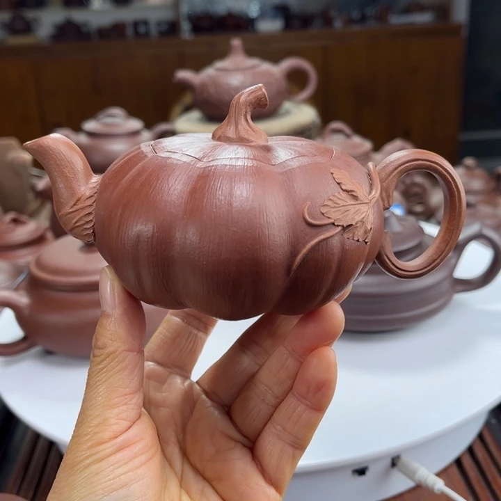 紫砂茶壶紫砂花茶