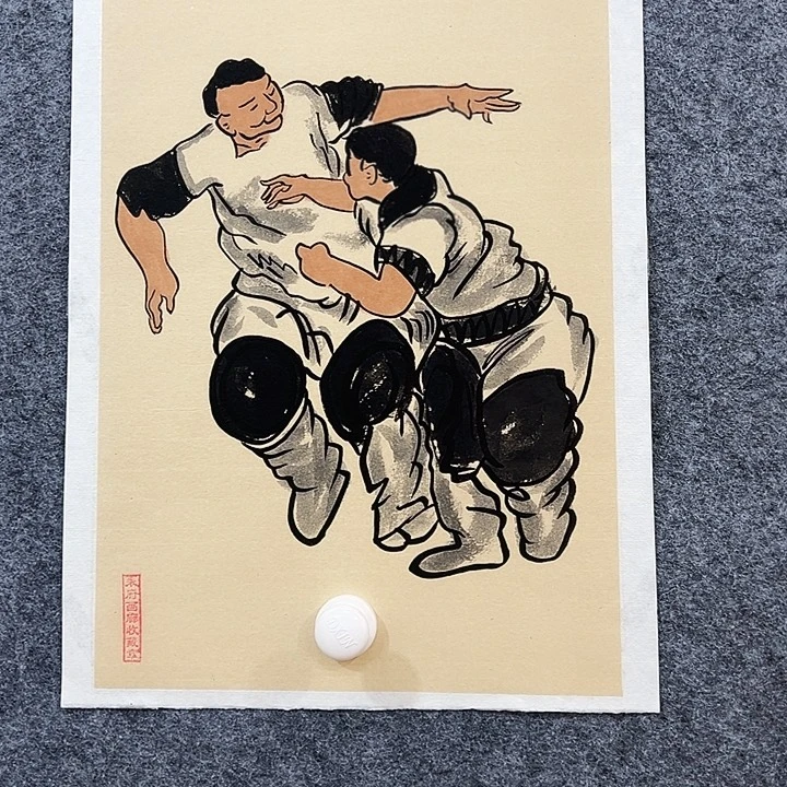 国画知鱼之乐纯手绘