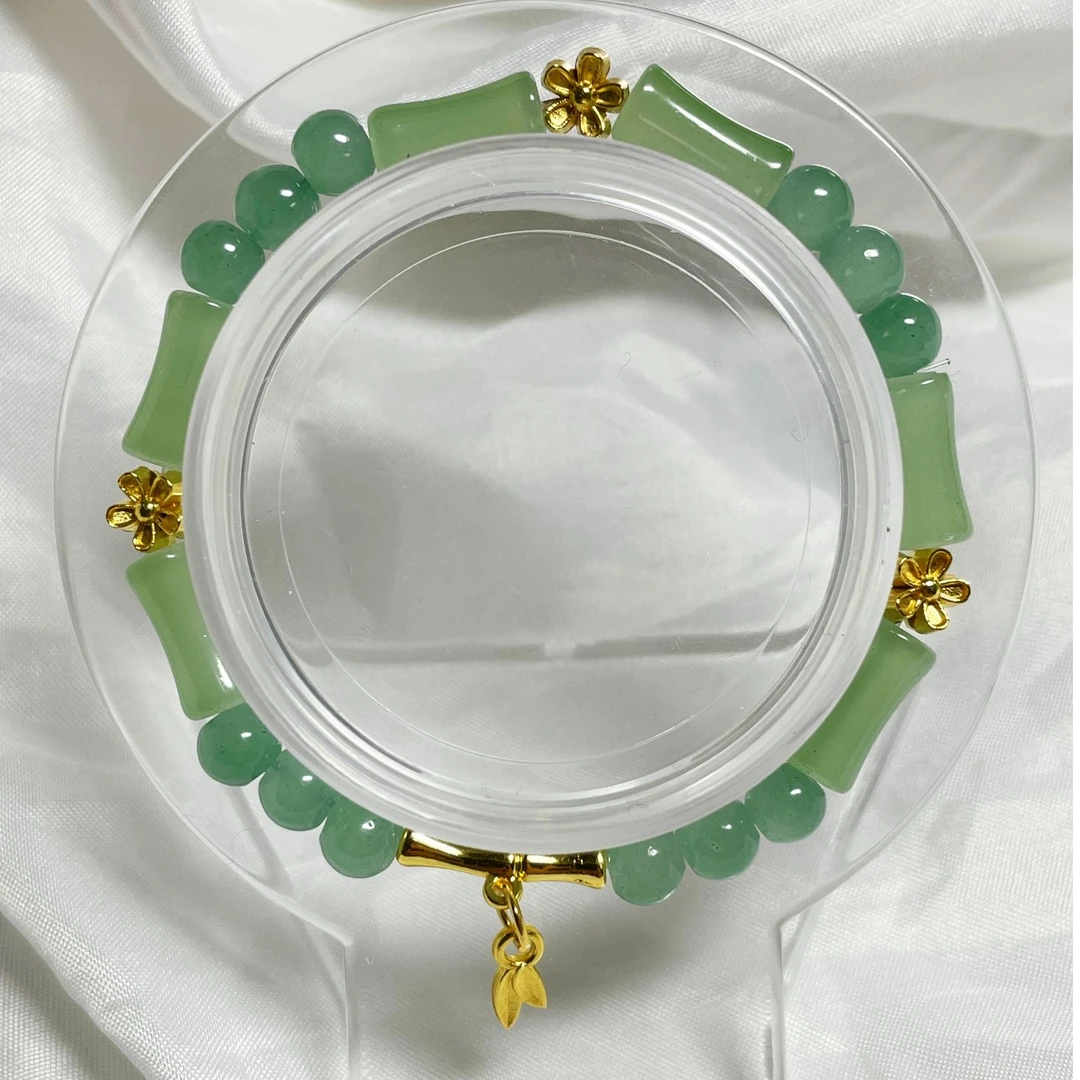 东陵花竹合金DIY手链气质节节高升